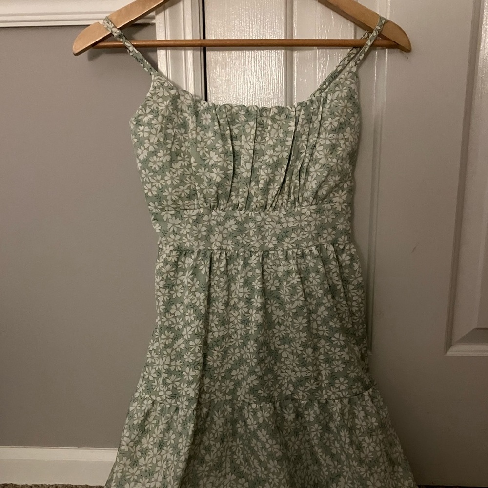 Green Flower Dress